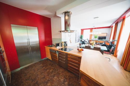Cucina o angolo cottura di Dolomitenmannapartments
