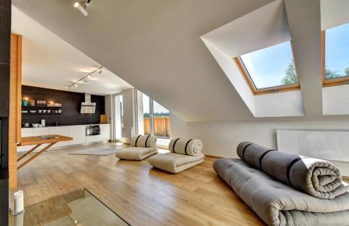 Kuchyň nebo kuchyňský kout v ubytování Apartmány Tadeáš