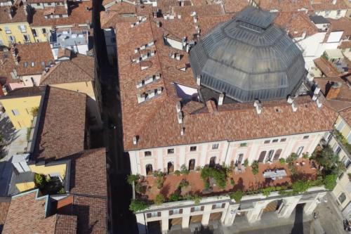 an overhead view of a building with a roof at Arnaboldi Palace in Pavia