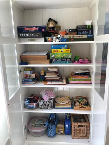 Knihovna v apartmánu