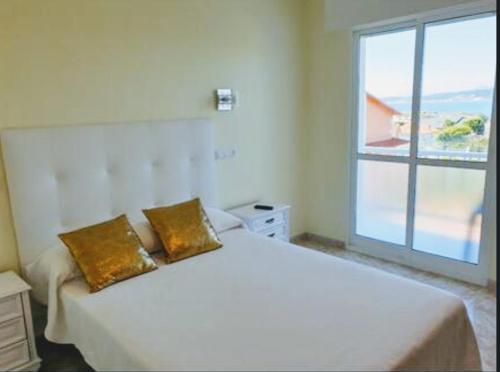 Posteľ alebo postele v izbe v ubytovaní Hotel costa mar