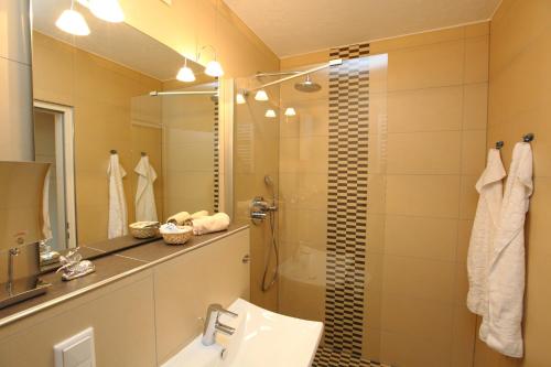 Koupelna v ubytování Hotel Nuhnetal