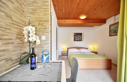 Postel nebo postele na pokoji v ubytování Studio apartments 4 two