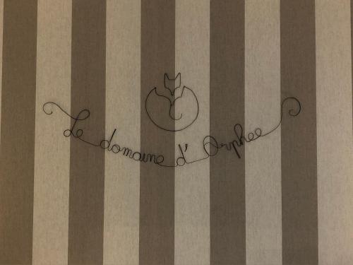 Ein Zertifikat, Auszeichnung, Logo oder anderes Dokument, das in der Unterkunft Gîte Le Domaine d Orphée ausgestellt ist