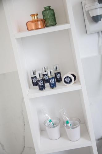 Kuchyň nebo kuchyňský kout v ubytování Sanremo Luxury Suites