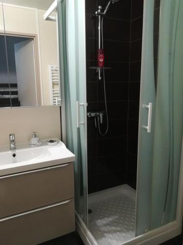 Studio cabine VUE PORT avec parking privé, piscine, parc, boulodrome