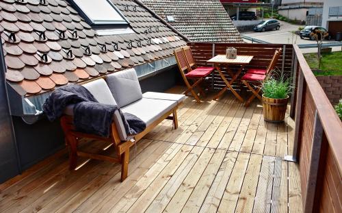 Ruang duduk di Dom-i-Ziel Apartments