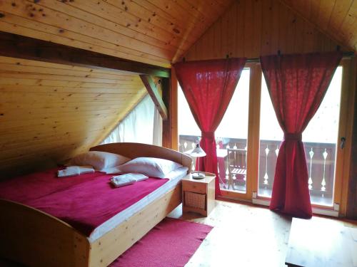 Postel nebo postele na pokoji v ubytování Holiday house apartment Voukov mlin
