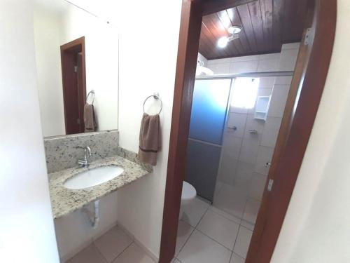 Kylpyhuone majoituspaikassa Residencial Las Dunas