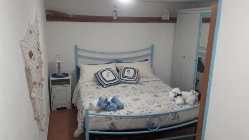 Casa a picco sul mare 5 terre tesisinde bir odada yatak veya yataklar