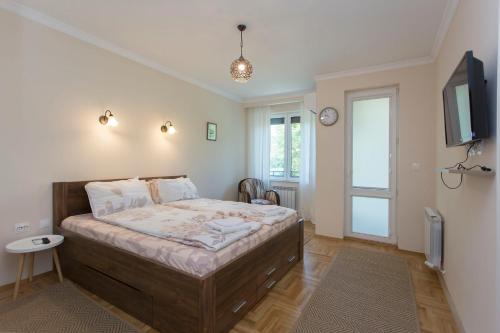 Postel nebo postele na pokoji v ubytování Apartment " Daria Vas"