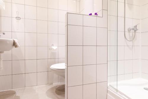 Ένα μπάνιο στο Apartments TGM 11