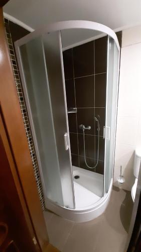 Koupelna v ubytování Art-Hotel