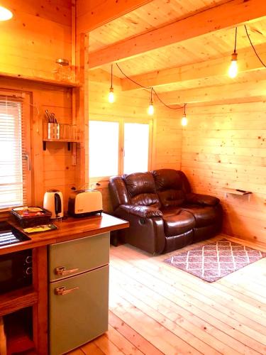 Posezení v ubytování Wild Atlantic Way Cabin