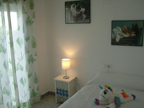 Ein Bett oder Betten in einem Zimmer der Unterkunft Casa Fuente Alta