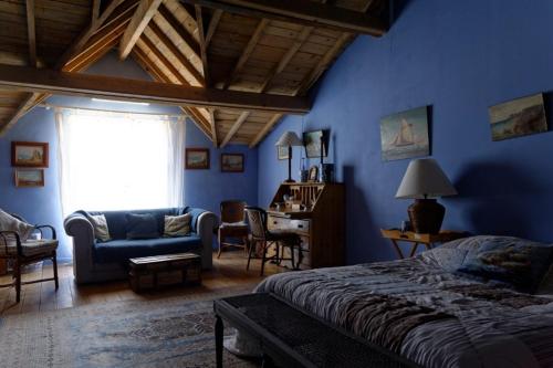 En eller flere senge i et værelse på Le Domaine de Saint Veran