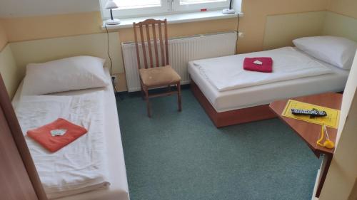 Postel nebo postele na pokoji v ubytování Pension & restaurant Silma with wellness