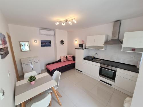 Η κουζίνα ή μικρή κουζίνα στο Apartments Jana