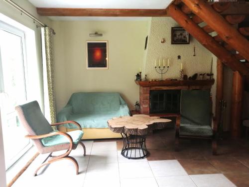 Agroturystyka TWÓJ KĄCIKにあるシーティングエリア