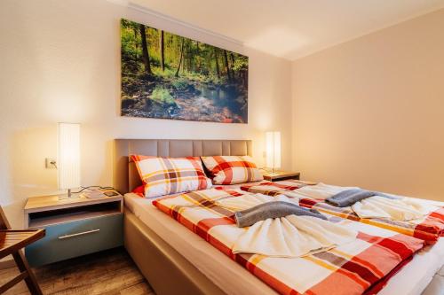 Postel nebo postele na pokoji v ubytování Wurmberg Baude 2
