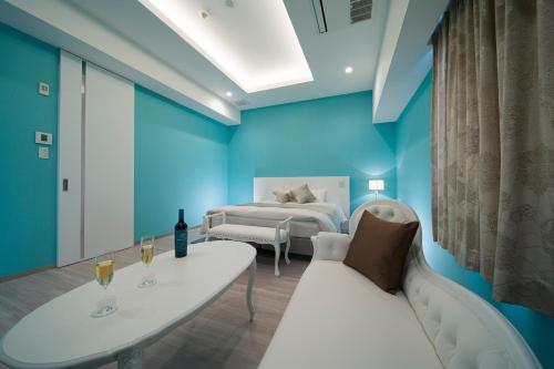 Postel nebo postele na pokoji v ubytování HOTEL LASCALA