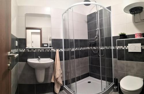 Kúpeľňa v ubytovaní Penzion Sloup