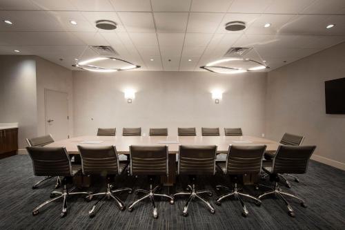 a conference room with a table and chairs at Holiday Inn Express Athens - University Area by IHG in Athens