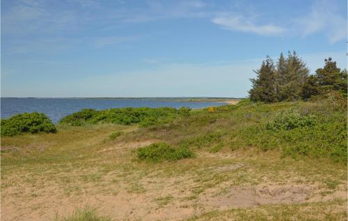 a grassy hill with the ocean in the background at Nice Home In Tarm With Wifi in Tarm