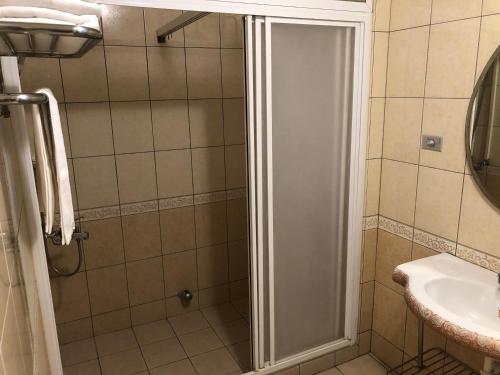 Koupelna v ubytování 星辰庭園汽車旅館