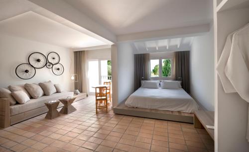 Cama o camas de una habitación en Paraíso de los Pinos