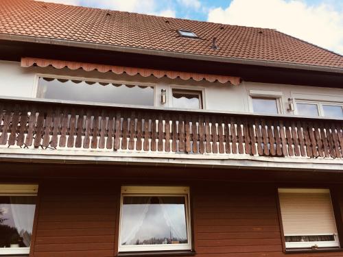 Μπαλκόνι ή βεράντα στο Ferienwohnungen und Ferienhaus Hafermarkt