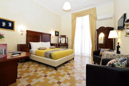 Postel nebo postele na pokoji v ubytování B&B Antonello da Messina