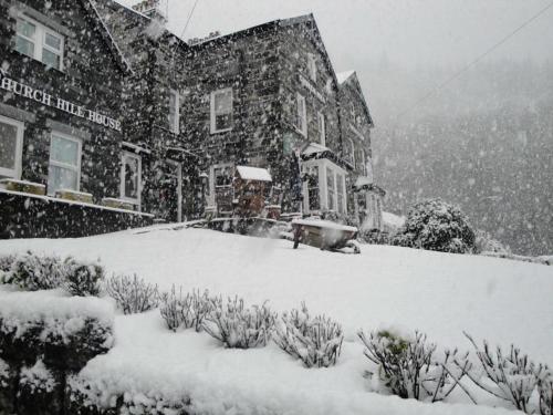 Church Hill House during the winter 