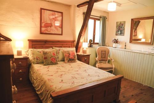Ένα ή περισσότερα κρεβάτια σε δωμάτιο στο Michouat Chambre D'Hotes