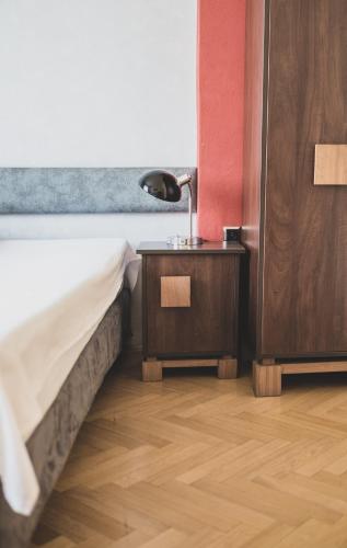 Cybulskiego Guest Roomsにあるベッド