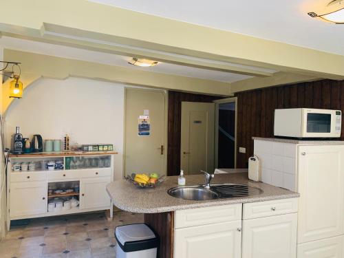 A kitchen or kitchenette at Amsterdam Central Guest House
