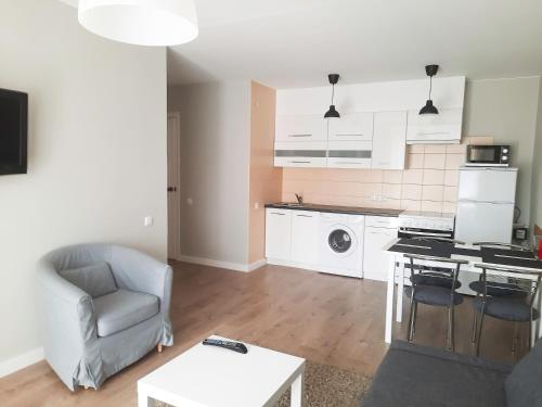 Virtuvė arba virtuvėlė apgyvendinimo įstaigoje Rima's apartment