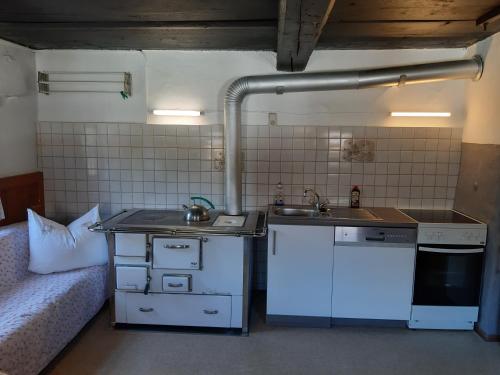 Η κουζίνα ή μικρή κουζίνα στο Ferienhaus Grofn
