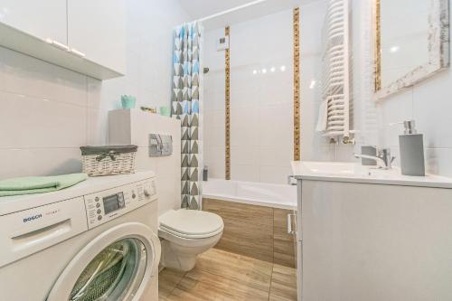 Koupelna v ubytování Apartament LUX