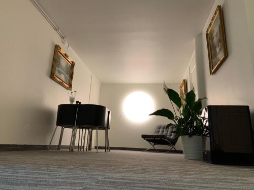 Coin salon dans l'établissement Vid Gekås Ullared Boende B&B
