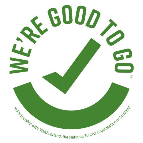 a green c logo with the words are good to us at Stones Luxury B&B with hot tub and self-contained rooms in Uig