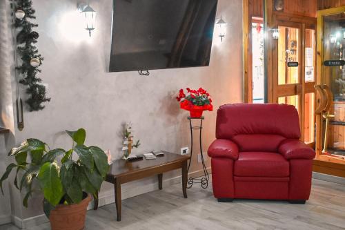Ein Sitzbereich in der Unterkunft Lo Sciatore Hotel & Restaurant