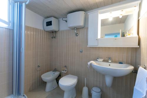 Koupelna v ubytování B&B Auliv