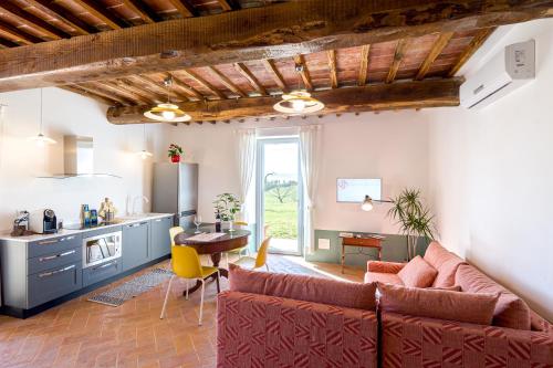 A seating area at Tenuta La Santissima