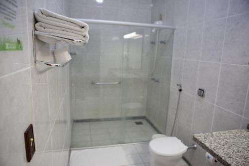 Koupelna v ubytování Hotel Fazenda Sete Lagos