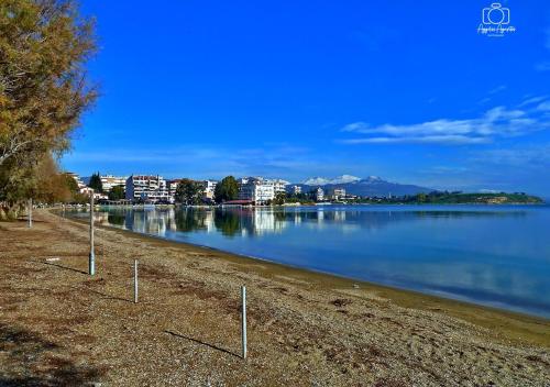 a view of a large body of water at Philoxenia Hotel in Lefkandi Chalkidas