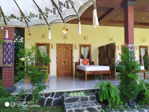 Jardín al aire libre en Villa Aditya