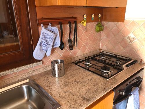 Кухня или кухненски бокс в Sardegna - Villa Mirto & Flowers