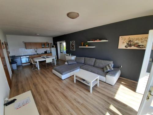 Χώρος καθιστικού στο Sea view Nona Apartment