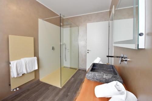 Koupelna v ubytování Primavera ApartmentSuites